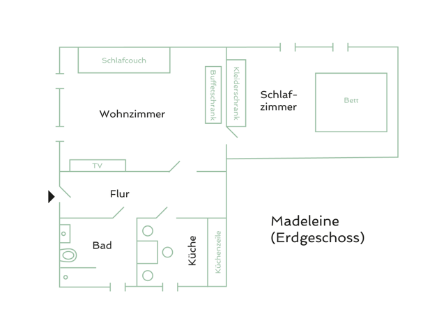Madeleine Grundriss Erdeschoss